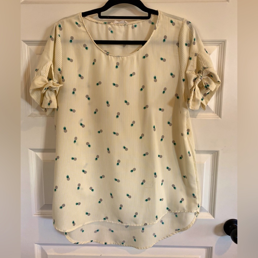 Light Yellow Pineapple Blouse